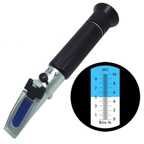 hand held refractometer atc|what is a brix refractometer.